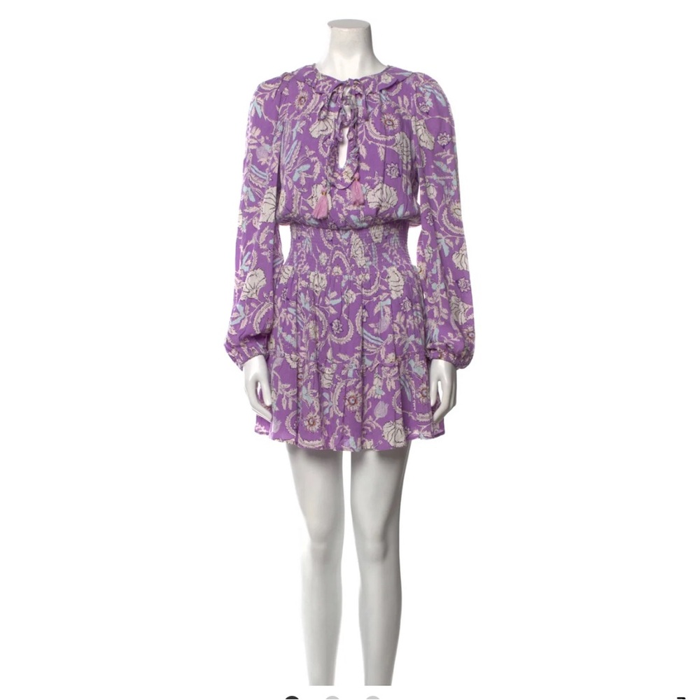 House of Harlow 1960 smocked mini dress